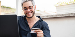 millennial holding credit card