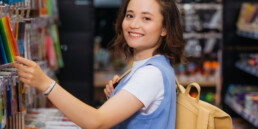 consumer shopping at a store